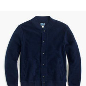 J. Crew Fleece Varsity Jacket